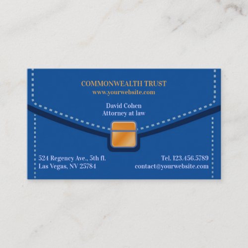 Professional Briefcase Business Card