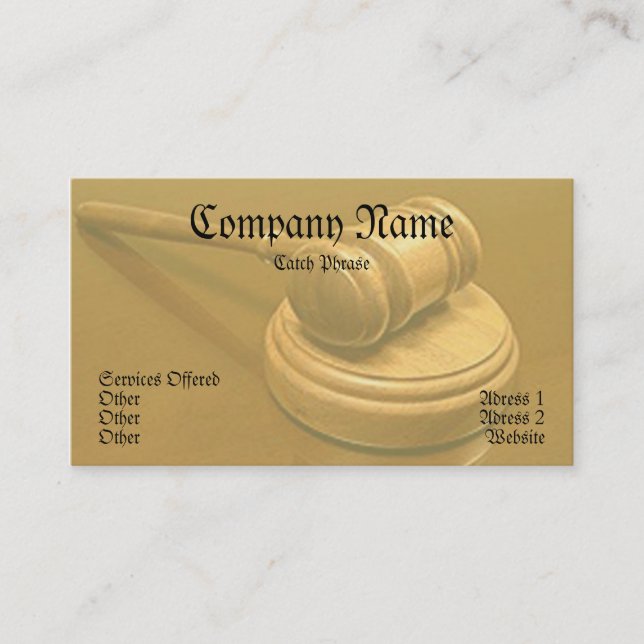 Law business card (Front)