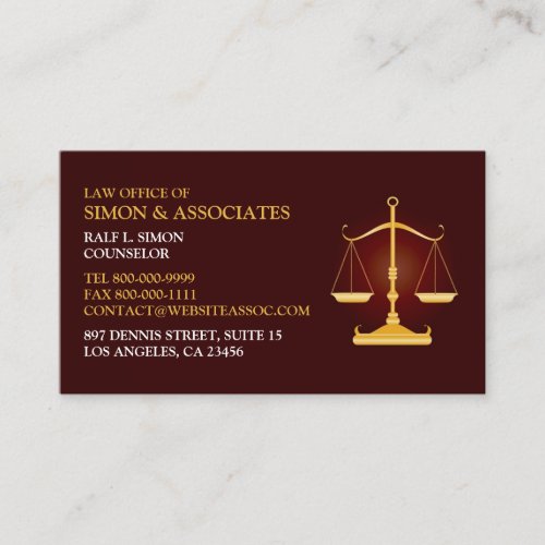 Law Business Card