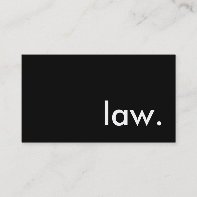 law. business card (Front)