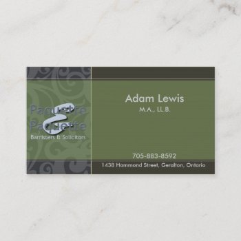 Law Business Card - Logo by OLPamPam at Zazzle