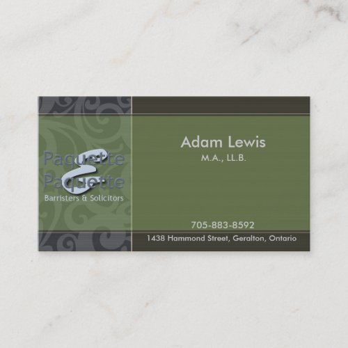 Law Business Card - Logo