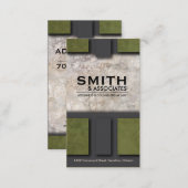 Law Business Card - Professional Rock Texture (Front/Back)