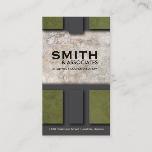 Law Business Card - Professional Rock Texture