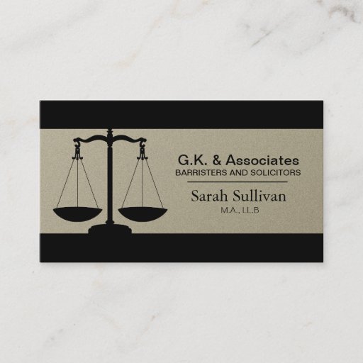 Customizable Law Business Card - Simple Pewter Lawyer Attorney