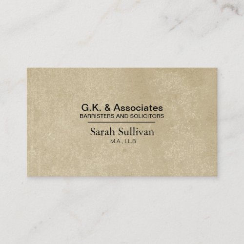 Law Business Card - Simple Texture Lawyer Attorney