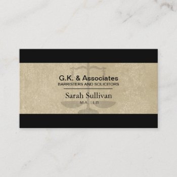 Law Business Card - Simple Texture Lawyer Attorney by OLPamPam at Zazzle