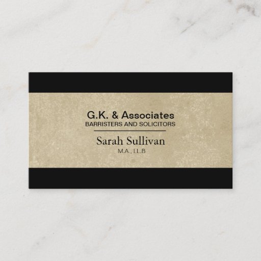 Customizable Law Business Card - Simple Texture Lawyer Attorney