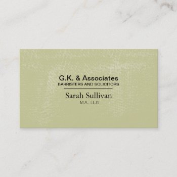 Law Business Card - Simple Texture Lawyer Attorney by OLPamPam at Zazzle