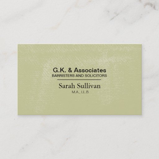 Customizable Law Business Card - Simple Texture Lawyer Attorney