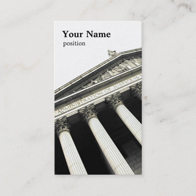 law business card template (Front)