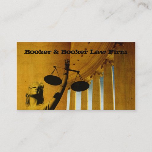 Customizable Law Business Cards