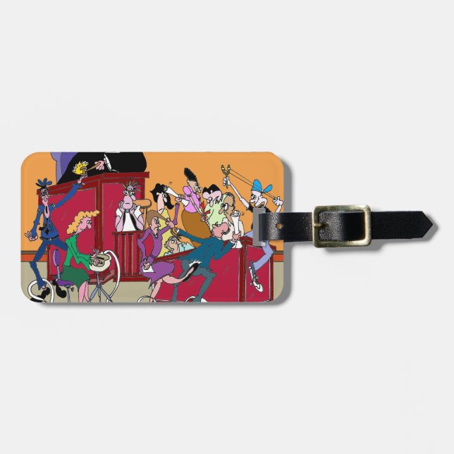Law Cartoon 6553 Luggage Tag (Front Horizontal)