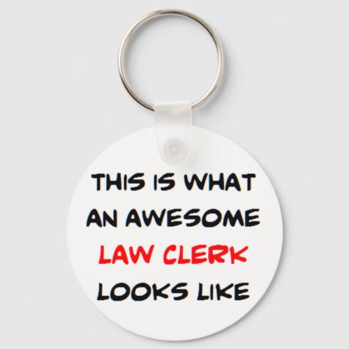 law clerk awesome keychain