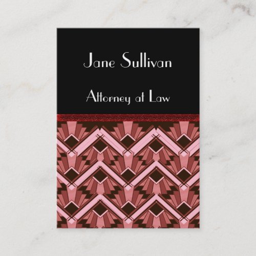 law deco business card template