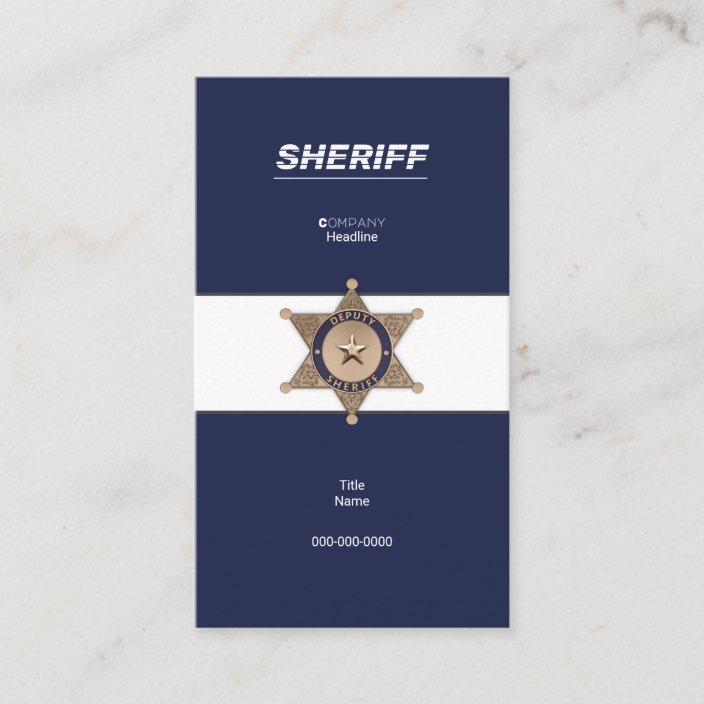 Law Enforcement Business Card