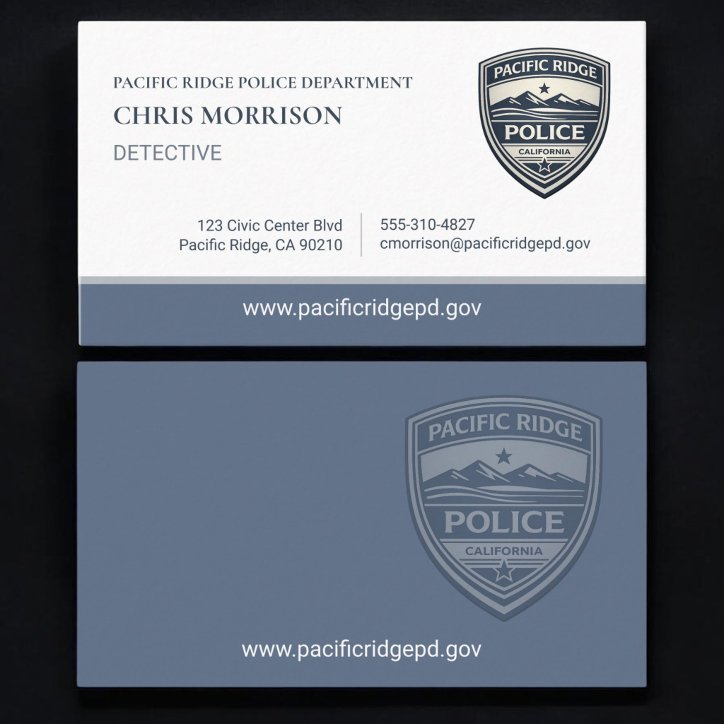 Law Enforcement Business Card