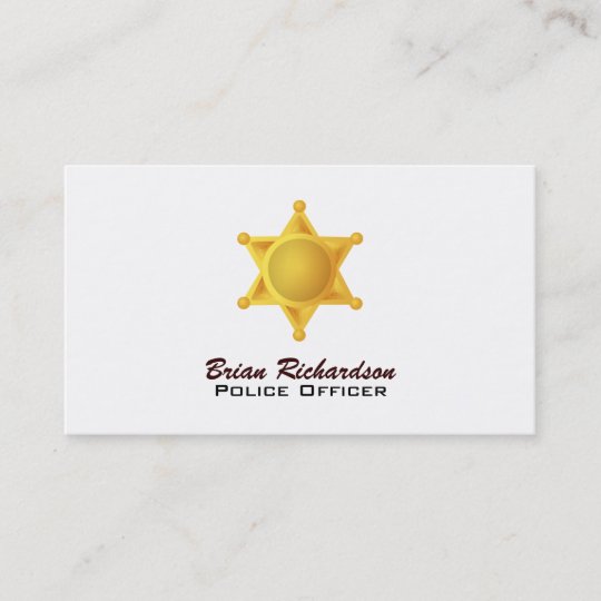 Law Enforcement Business Cards