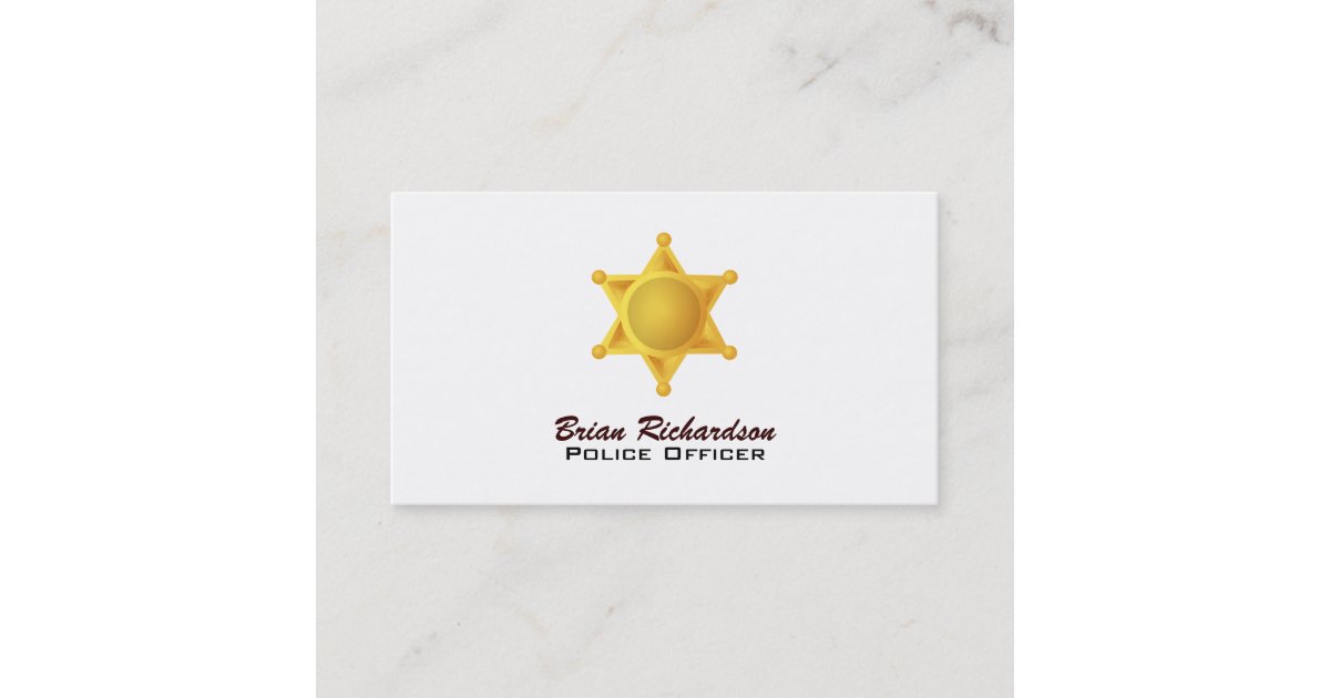 Law Enforcement Business Cards