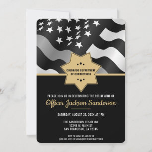 Law Enforcement Corrections Officer Retirement Invitation