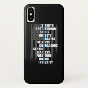 Law Enforcement Flag Police Appreciation iPhone X Case
