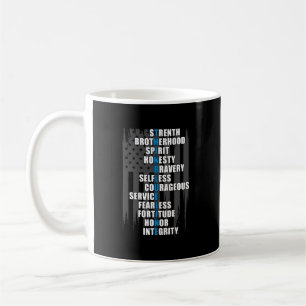 Law Enforcement Flag Police Appreciation Coffee Mug