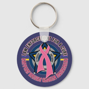 Law Enforcement For A Cure Breast Cancer Keychain