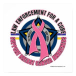 Law Enforcement For A Cure Breast Cancer Poster
