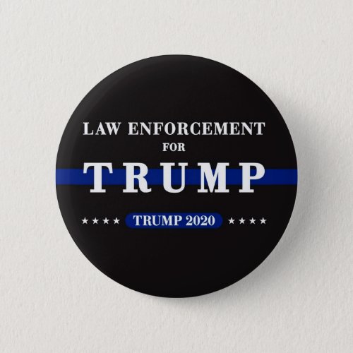 Law Enforcement for Trump 2020 Button