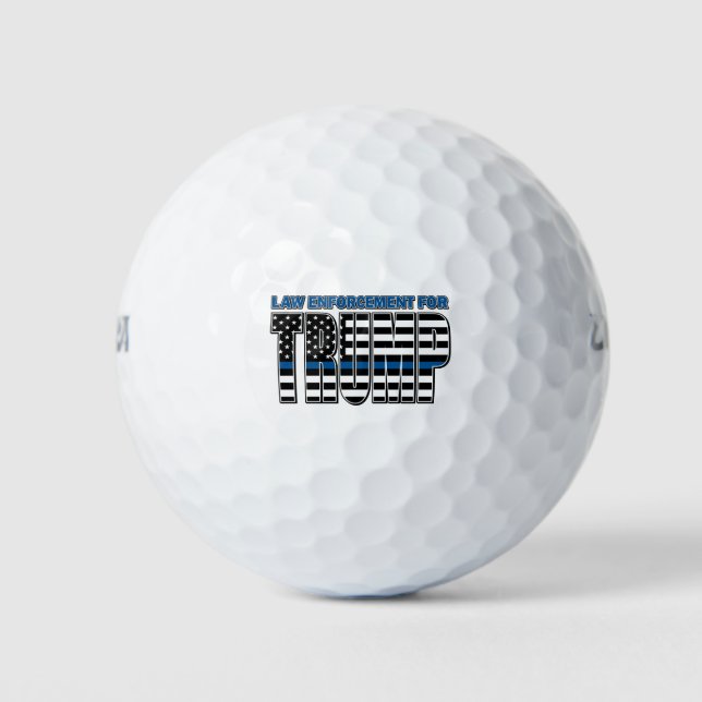 LAW-ENFORCEMENT-for-TRUMP Golf Balls (Front)