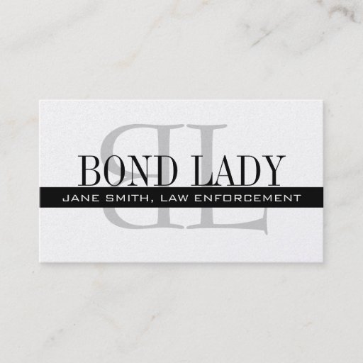 Customizable Law Enforcement Monogram Logo Business Cards