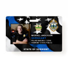 Law Enforcement Personalized Photo Logo Police ID
