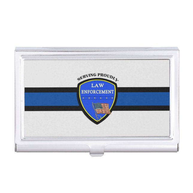 Law Enforcement Police  Business Card Case (Front)