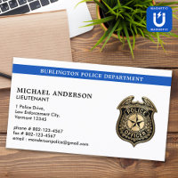 Law Enforcement Police Department Blue Custom Logo
