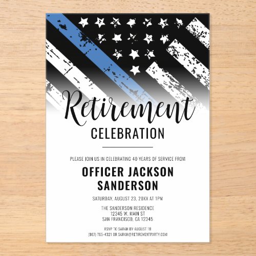 Law Enforcement Police Department Retirement Party