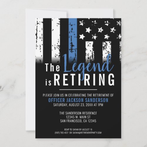 Law Enforcement Police Department Retirement Party