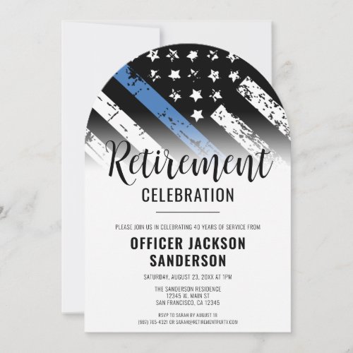 Law Enforcement Police Department Retirement Party