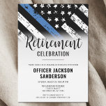 Law Enforcement Police Department Retirement Party Invitation