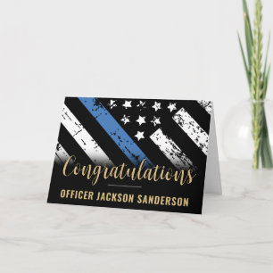 Law Enforcement Police Officer Retirement Card