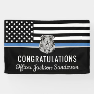 Law Enforcement Police Officer Retirement Party Banner