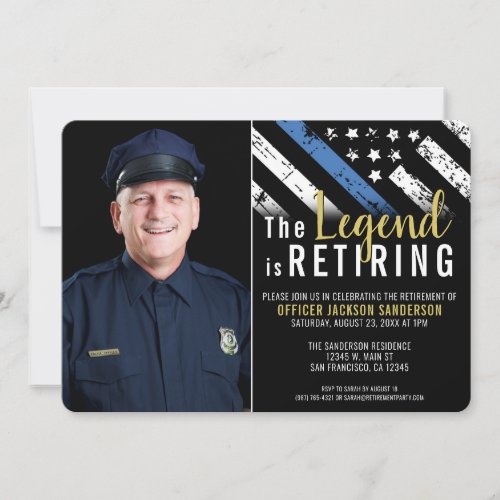 Law Enforcement Police Officer Retirement Photo