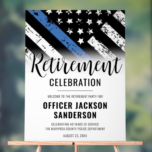 Law Enforcement Police Retirement Party Welcome