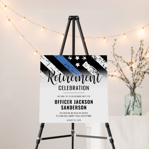 Law Enforcement Police Retirement Party Welcome