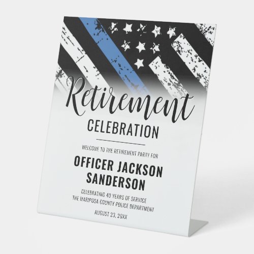 Law Enforcement Police Retirement Party Welcome