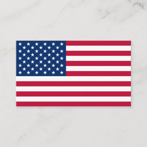 Law Enforcement Police Sheriff Deputy USA Flag  Business Card