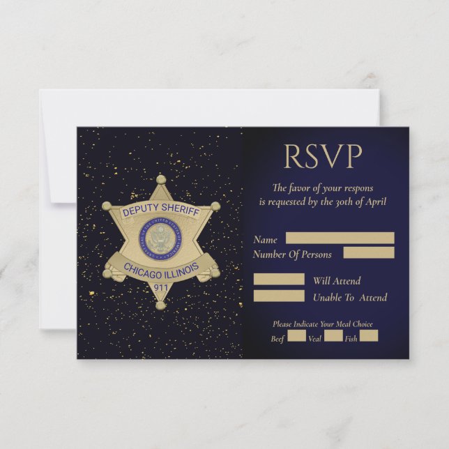 Law Enforcement Retirement Response Card (Front)