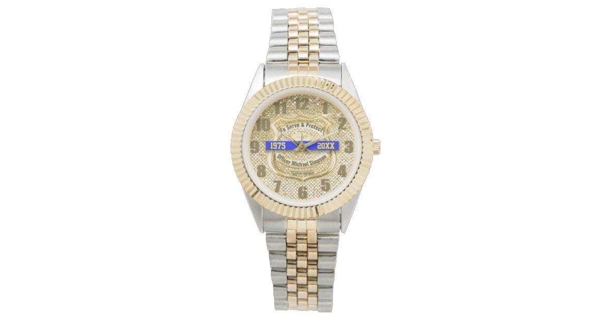 law-enforcement-retirement-watch-zazzle