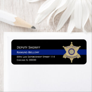 Law Enforcement Return Address Label