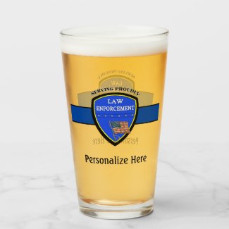 Police Law Enforcement Personalized Glasses