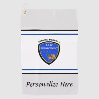 Police Law Enforcement Golf Towels and Accessories
